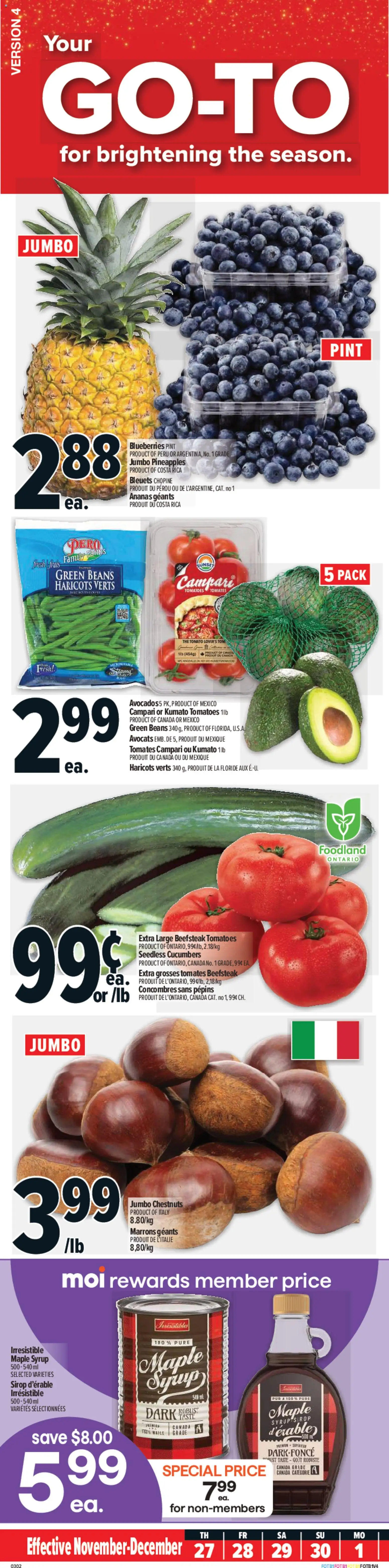 Preview of leaflet Trois-Pistoles from shop Metro is valid from Nov 27, 2025