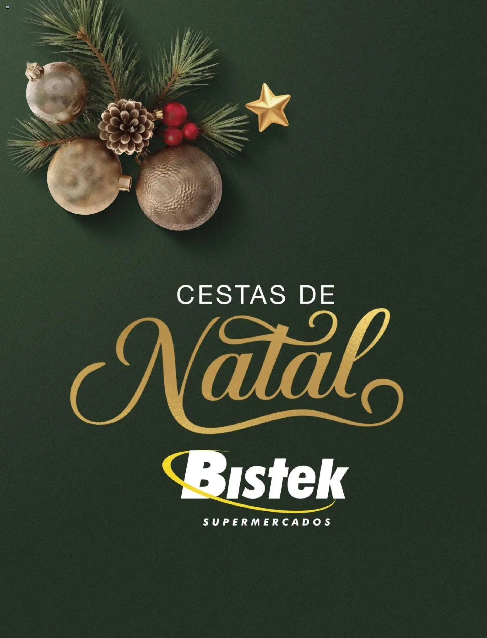 Pré-Visualização do folheto "Ofertas Cestas de Natal" da loja Bistek Supermercados válido a partir de 27/10/2025