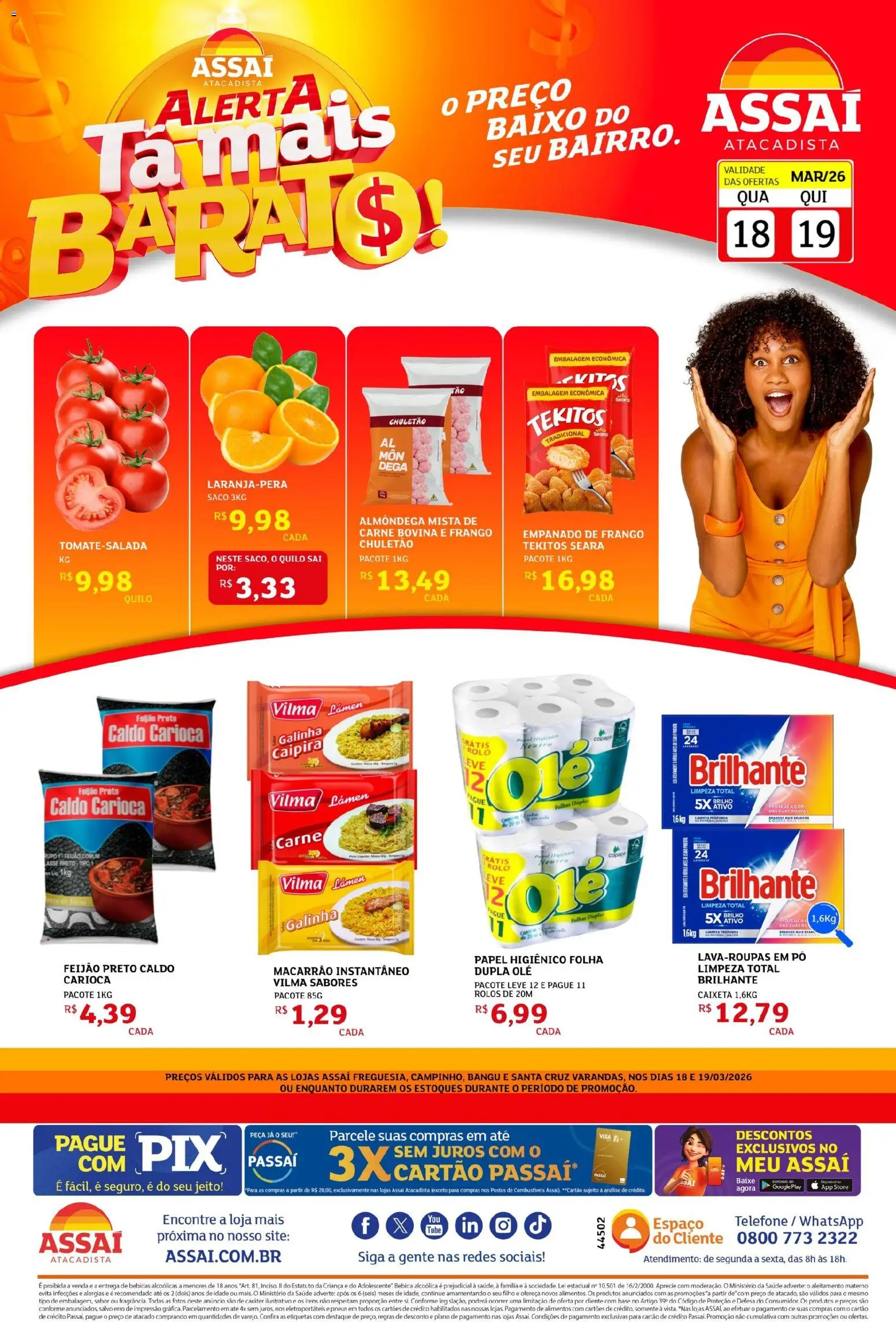 Pré-Visualização do folheto "Assaí Atacadista ofertas - RJ" da loja Assaí Atacadista válido a partir de 18/03/2026