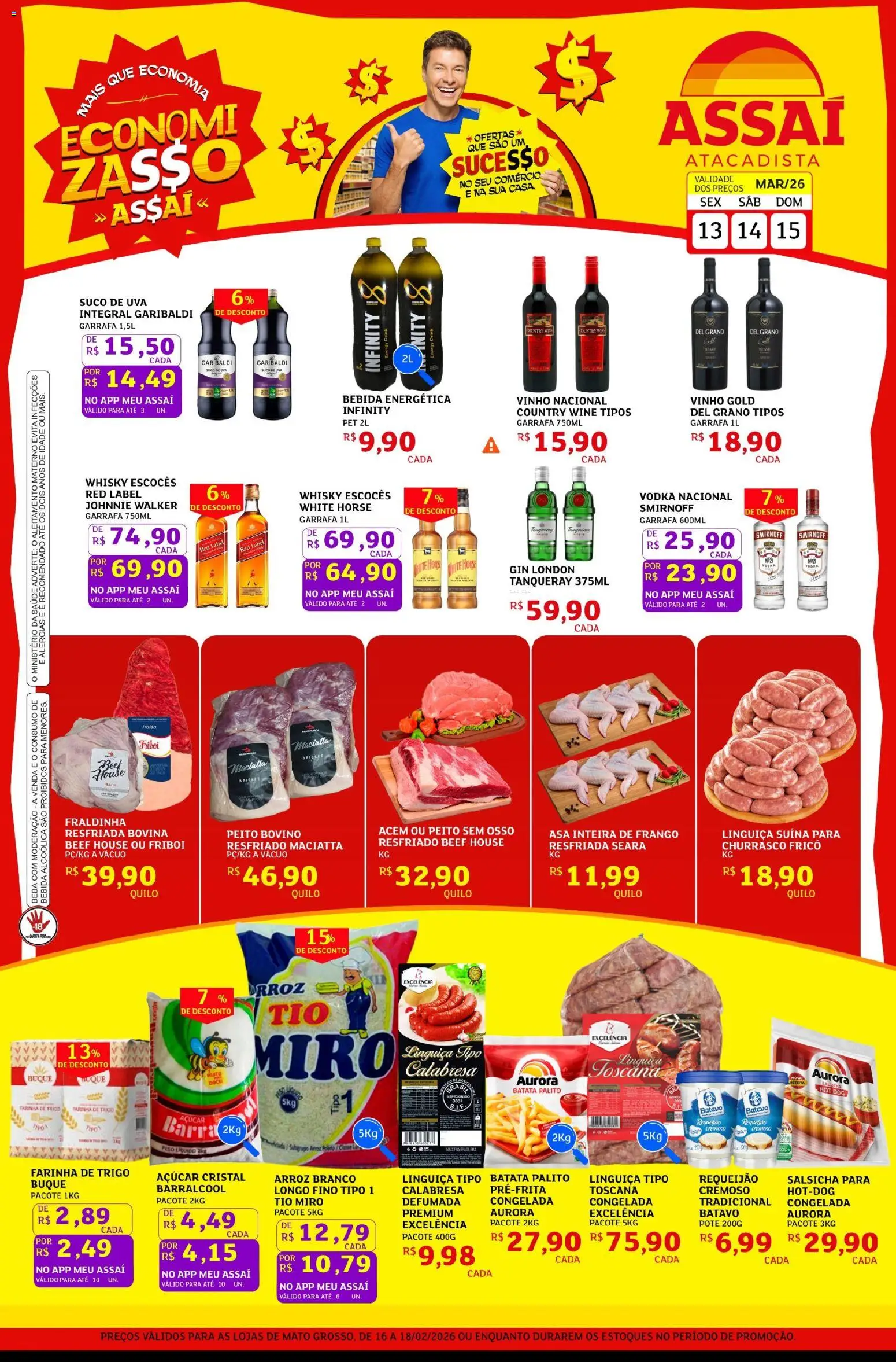 Pré-Visualização do folheto "Assaí Atacadista ofertas - MT" da loja Assaí Atacadista válido a partir de 13/03/2026