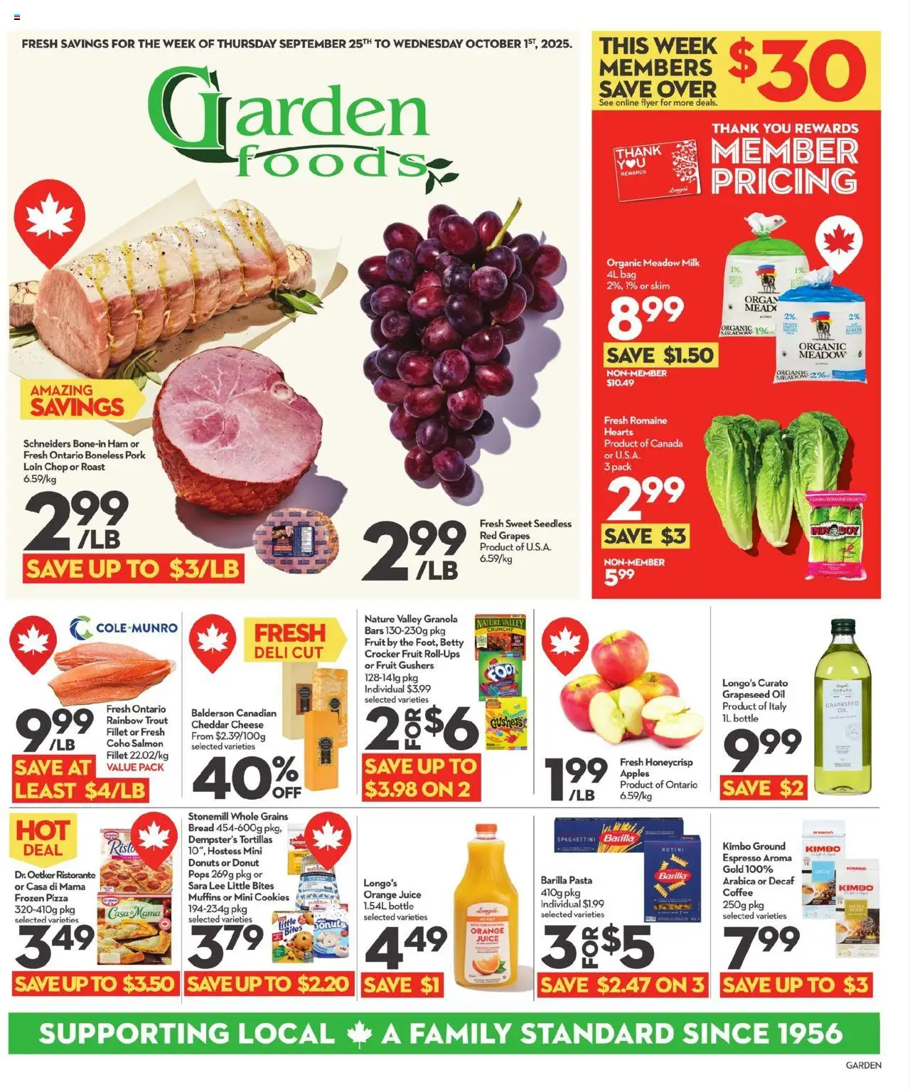 Longo's flyer valid from Sep 25, 2025 - page number 1