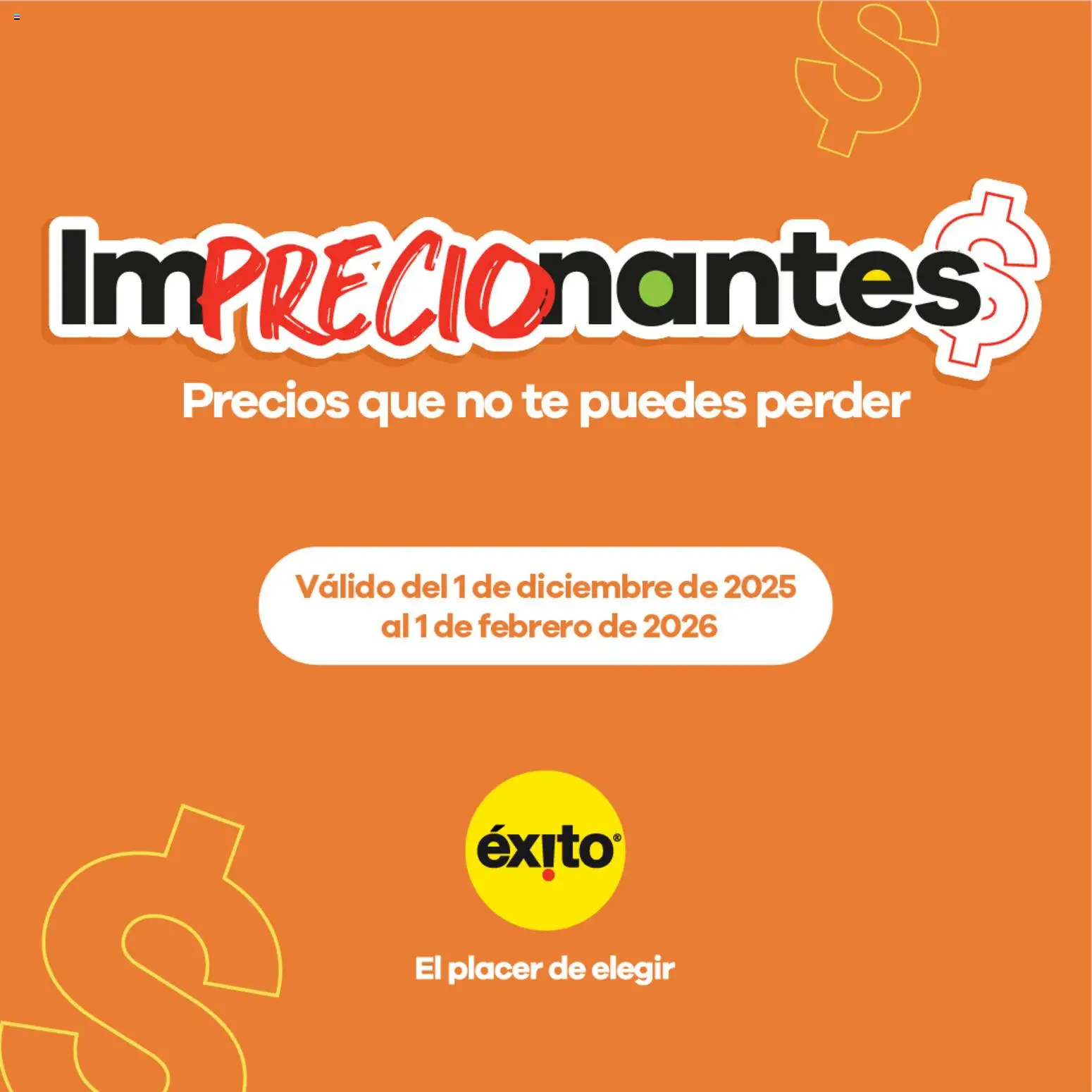  Vista previa del prospecto Catálogo Éxito del almacen Éxito válida del 01/12/2025 al 01/02/2026