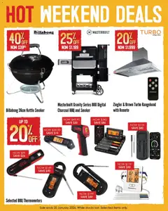 Preview of catalogue Hot Weekend Deals from shop Barbeques Galore valid 16/01/2026