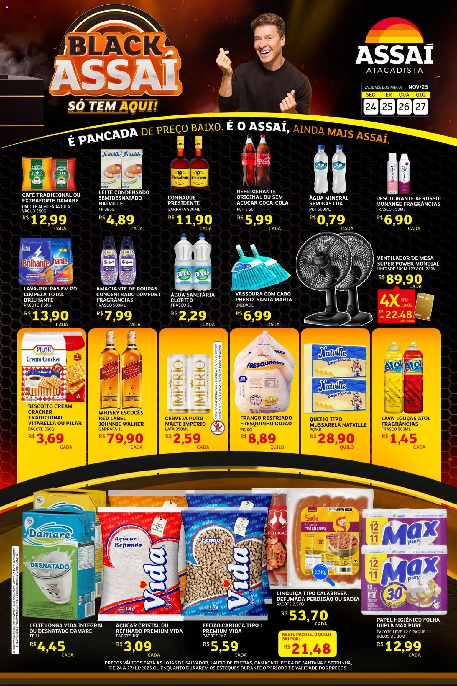 Pré-Visualização do folheto "Encarte - BA" da loja Assaí Atacadista válido a partir de 24/11/2025