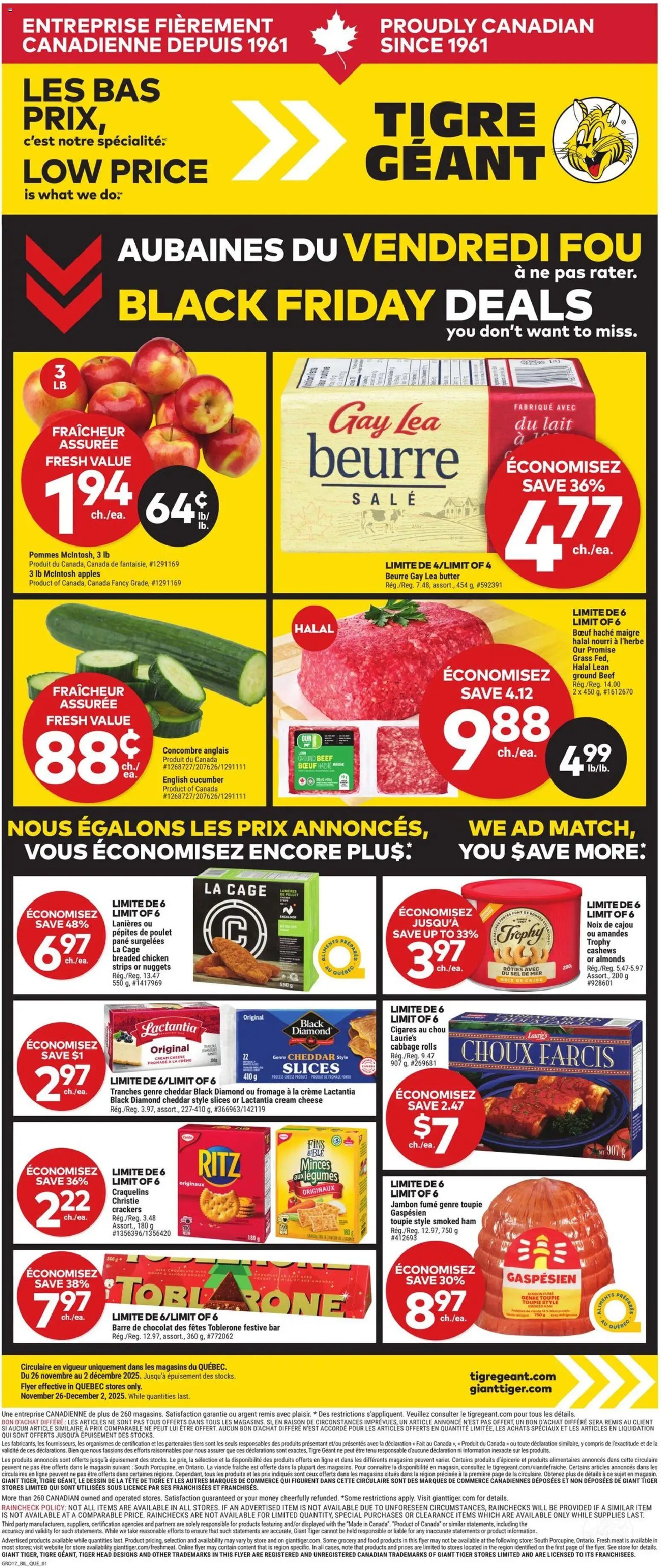 Preview of leaflet Black Friday from shop Giant Tiger is valid from Nov 26, 2025