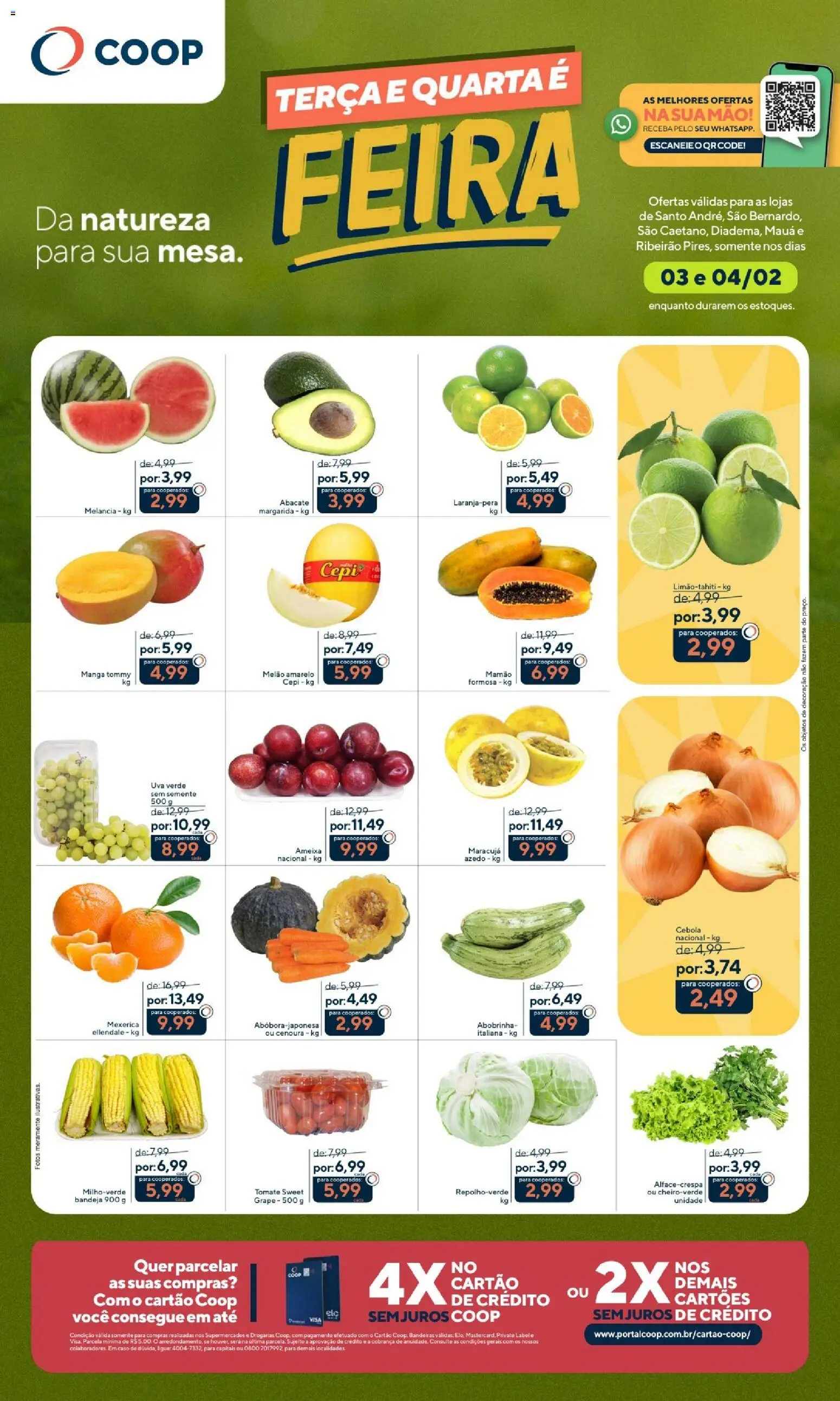 Pré-Visualização do folheto "Ofertas Terça e Quarta da Feira" da loja Coop válido a partir de 03/02/2026