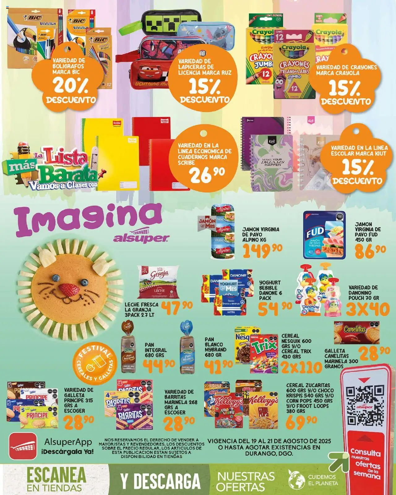 Folleto - Durango Alsuper y sus promociones válidas desde el 19/08/2025 - Número de página 1