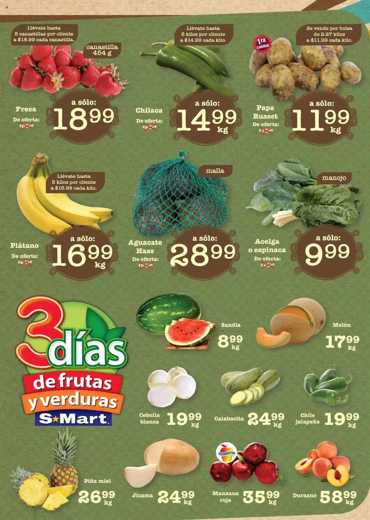 Folleto S-Mart y sus promociones válidas desde el 29/07/2025 - Número de página 1