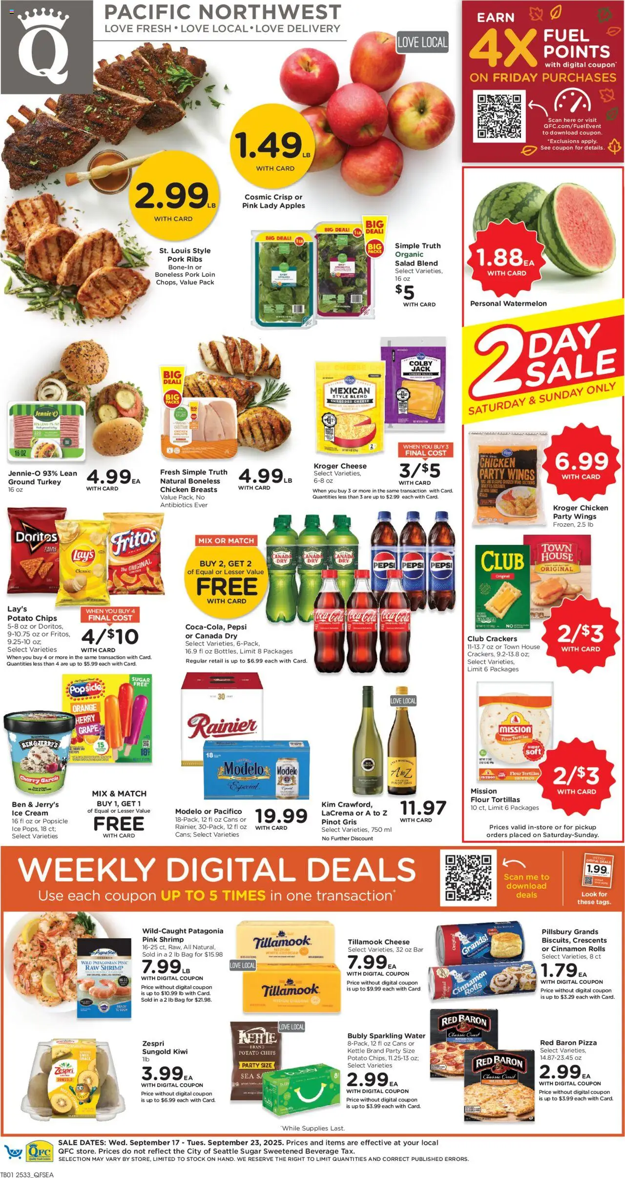 QFC Weekly Ad from 09/17/2025 - Flyer - Page number 1