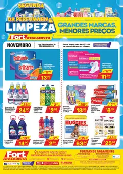 Pré-Visualização do folheto "Ofertas Perfumaria e Limpeza" da loja Fort Atacadista válido a partir de 17/11/2025