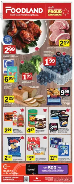 Preview of leaflet Weekly flyer / circulaire from shop Foodland is valid from Aug 21, 2025