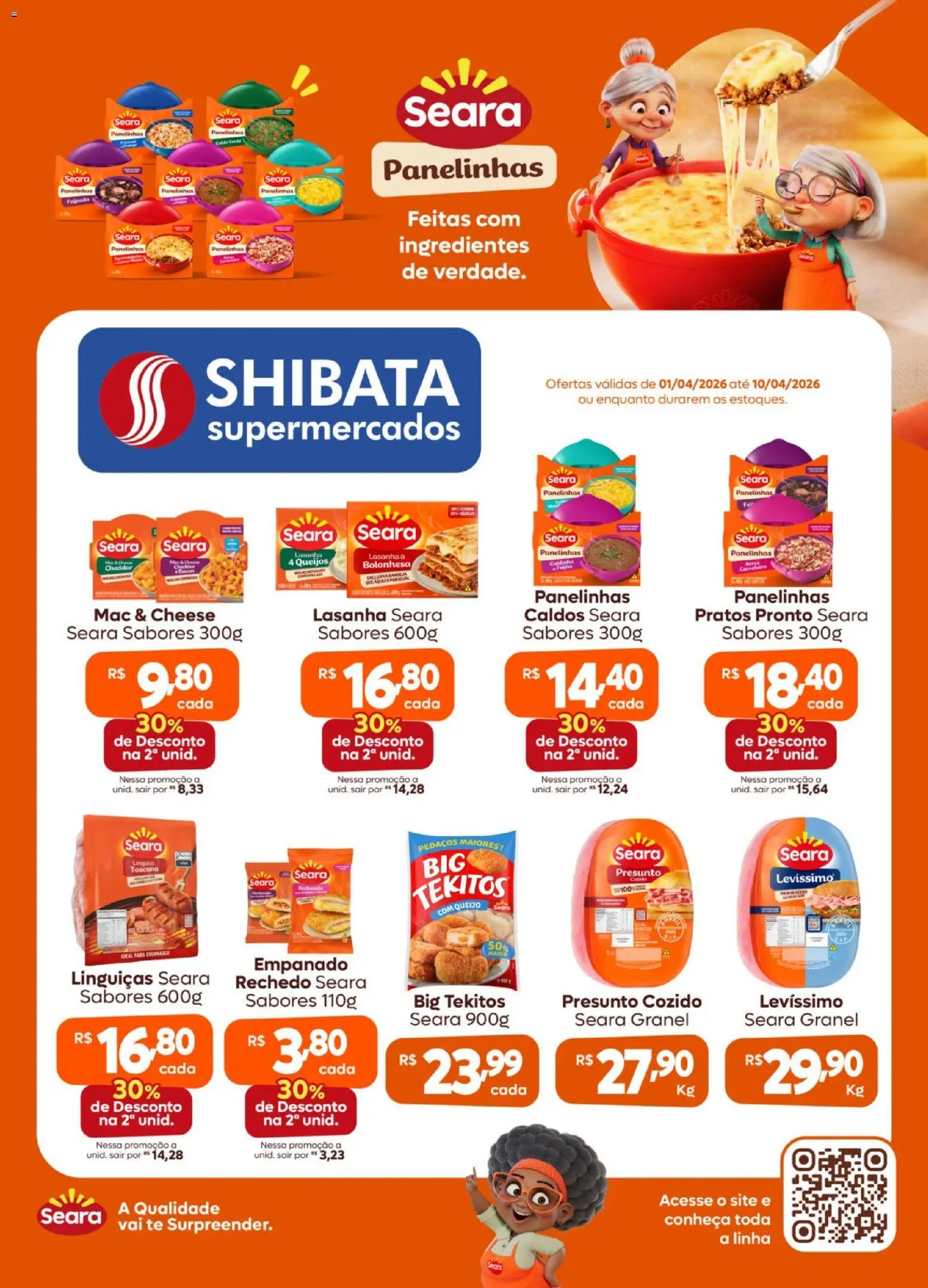 Pré-Visualização do folheto "Shibata ofertas Seara" da loja Shibata válido a partir de 01/04/2026