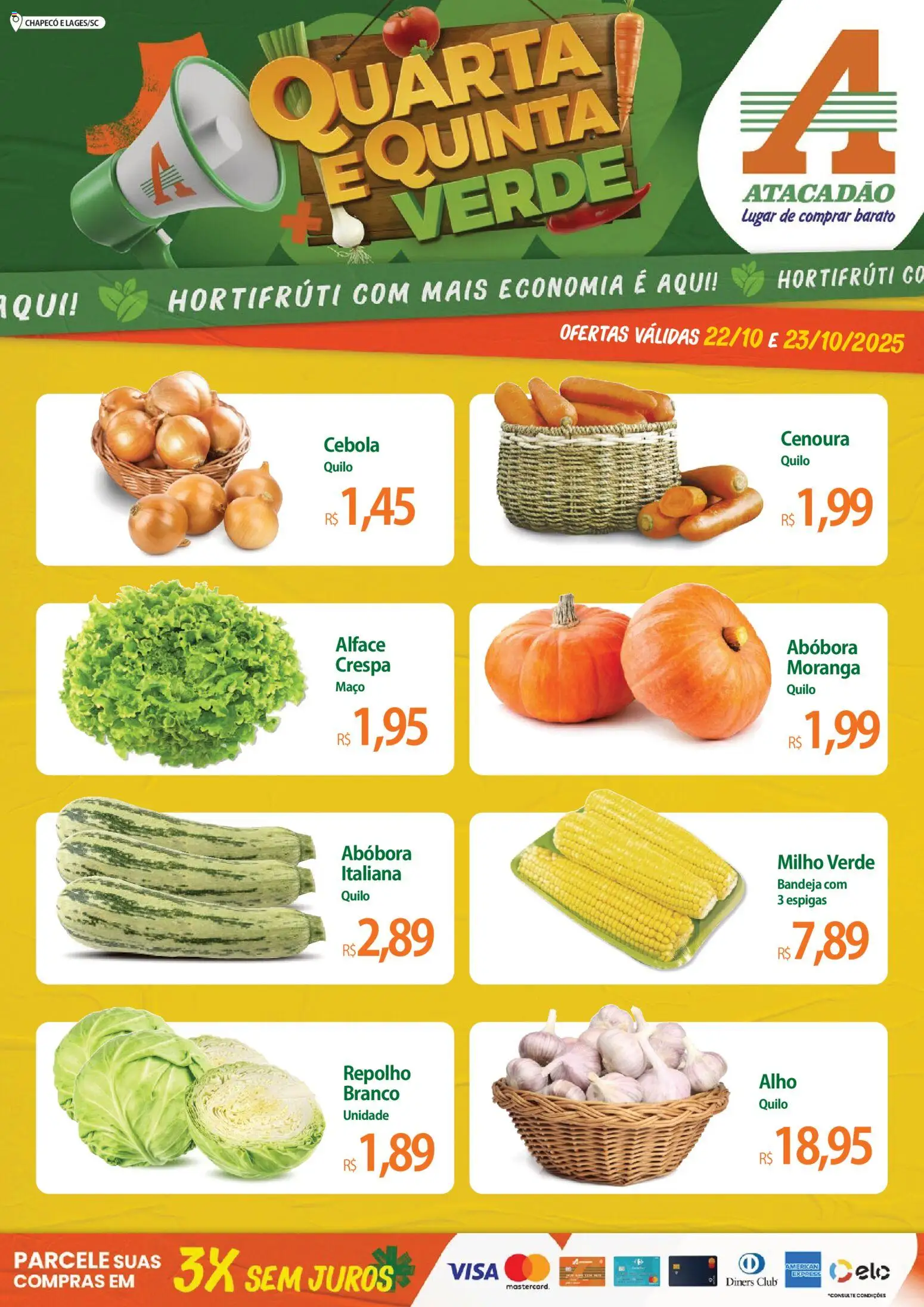 Atacadão folheto "Ofertas - SC" válido a partir de 22/10/2025 - número de página 1