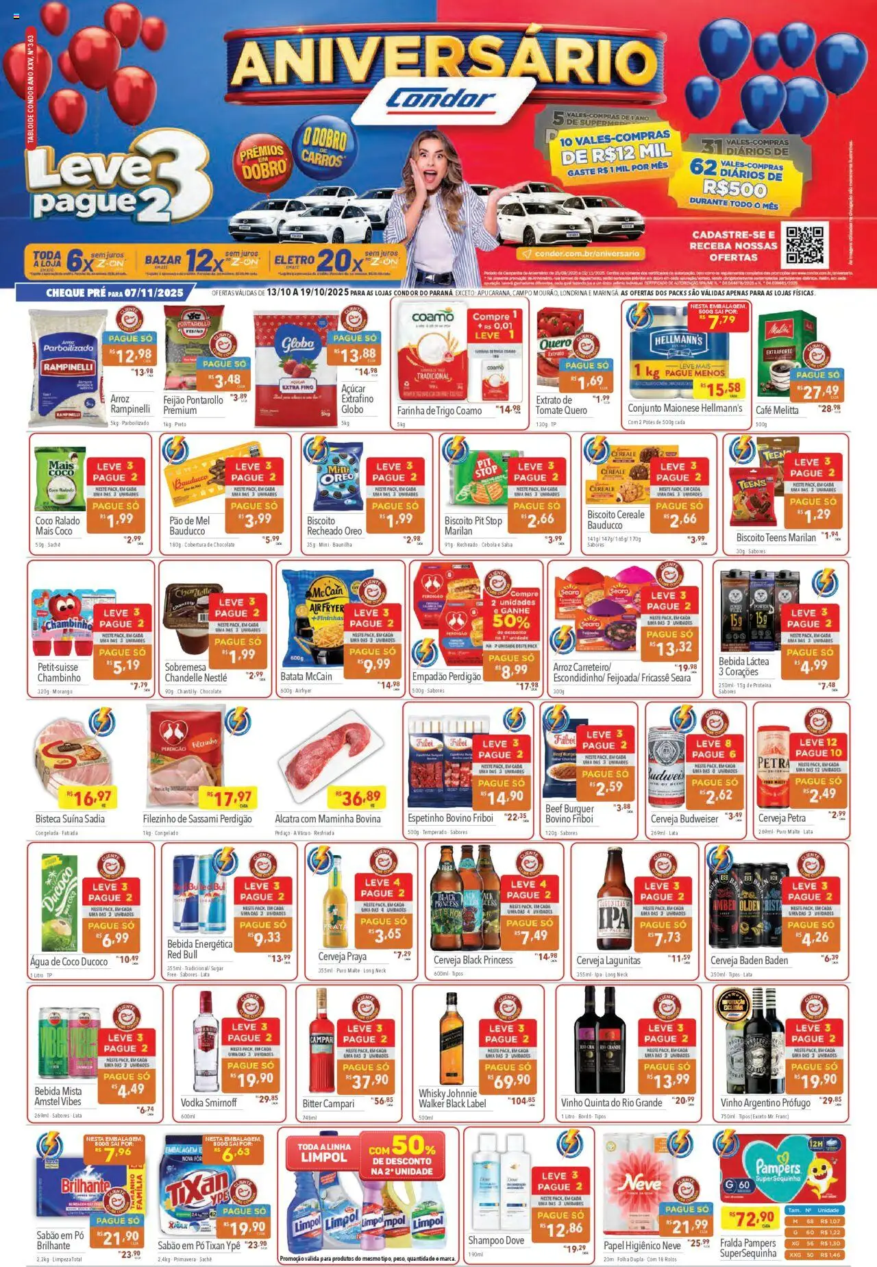 Supermercados Condor folheto "Ofertas da semana" válido a partir de 13/10/2025 - número de página 1