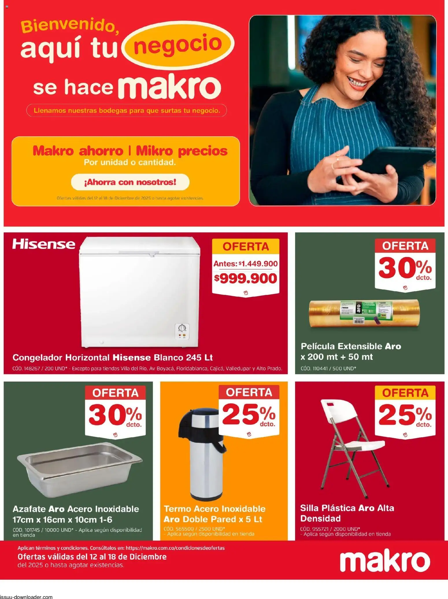  Vista previa del prospecto Dota Tu Negocio del almacen Makro válida del 12/12/2025 al 18/12/2025