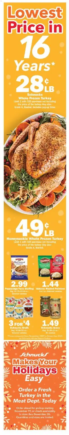 Ad Preview of Schnucks Weekly Print Ad - IN from 11/05/2025