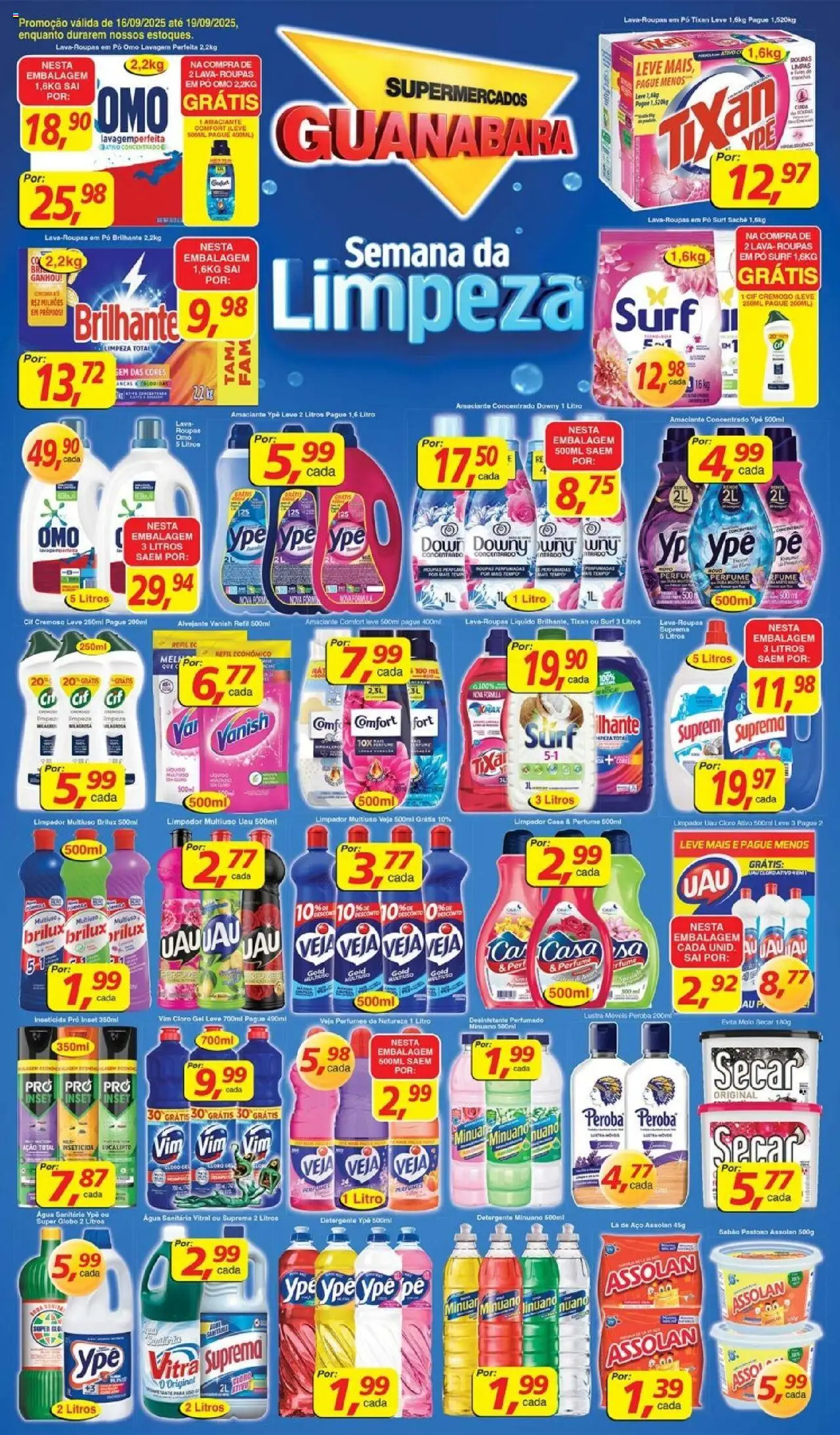 Supermercados Guanabara folheto "Encarte" válido a partir de 16/09/2025 - número de página 1