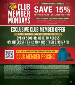 Ad Preview of Cabela's Winter Clothing 25 from 11/20/2025 | Page: 59