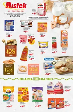 Pré-Visualização do folheto "Ofertas Quarta dos Frios" da loja Bistek Supermercados válido a partir de 22/10/2025