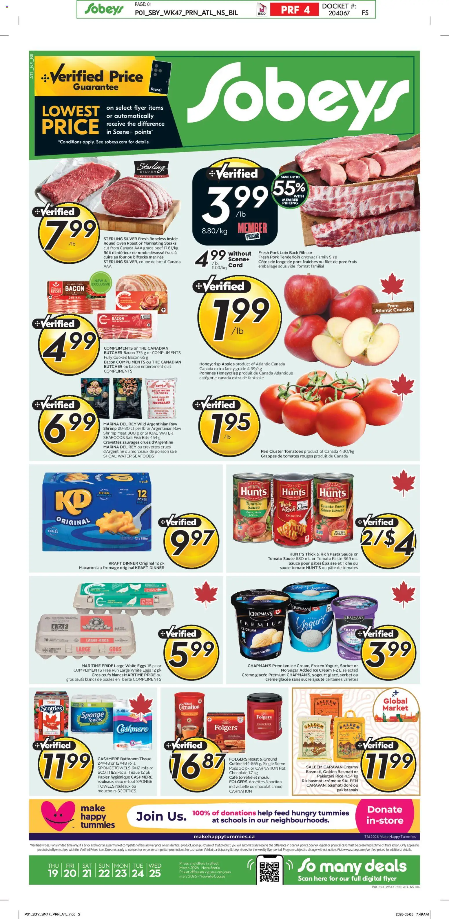 Preview of leaflet Sobeys weekly flyer - NS from shop Sobeys is valid from Mar 19, 2026
