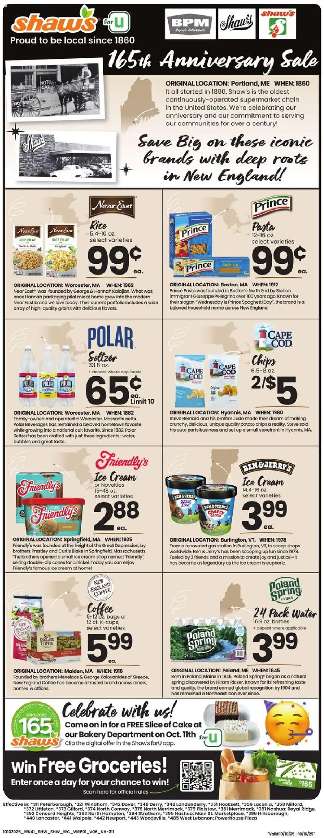 Shaw's Weekly Ad - NH from 10/10/2025 - Flyer - Page number 1