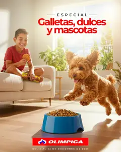  Vista previa del prospecto Especial galletas, dulces y mascotas del almacen Olímpica válida del 02/12/2025 al 22/12/2025