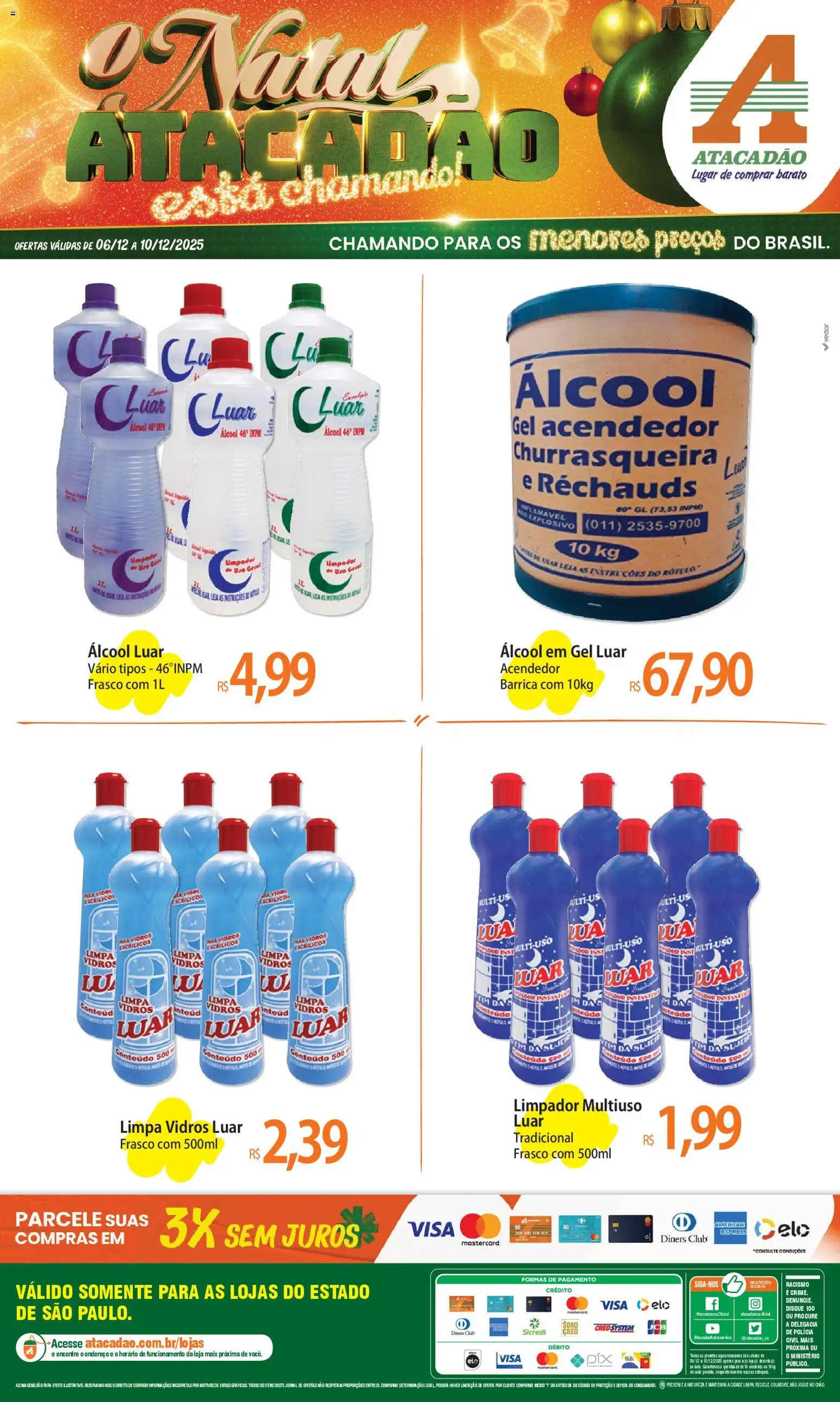 Pré-Visualização do folheto "Ofertas - SP" da loja Atacadão válido a partir de 06/12/2025