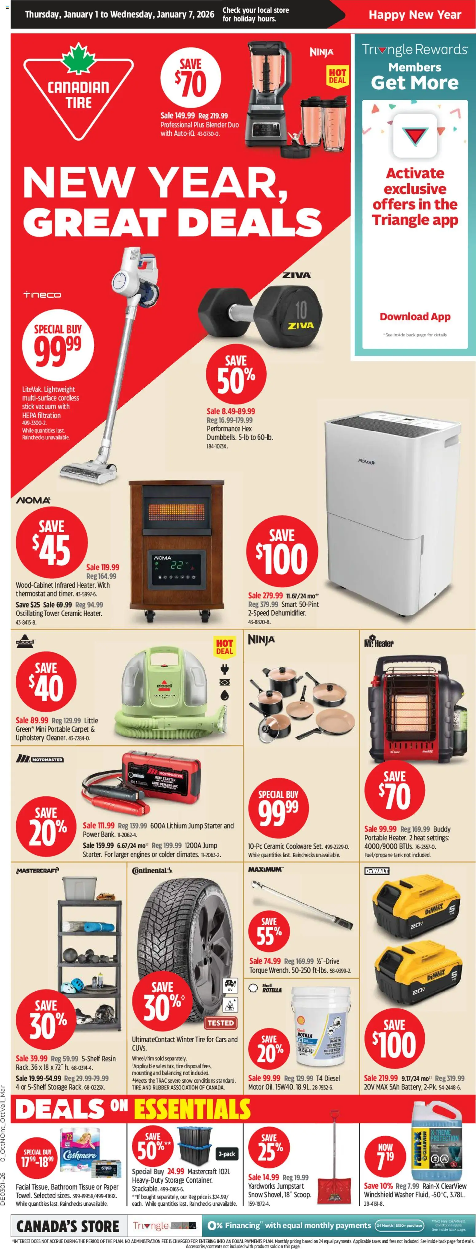 Preview of leaflet Weekly Flyer from shop Canadian Tire is valid from Jan 01, 2026