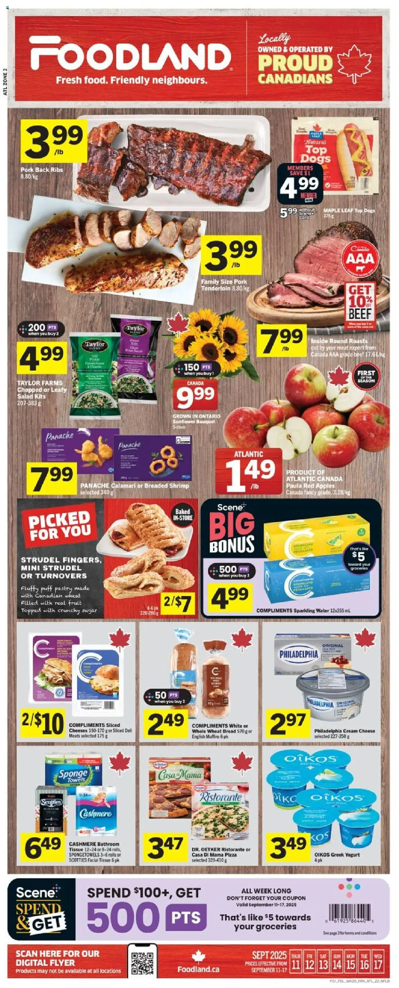 Foodland flyer valid from Sep 11, 2025 - page number 1