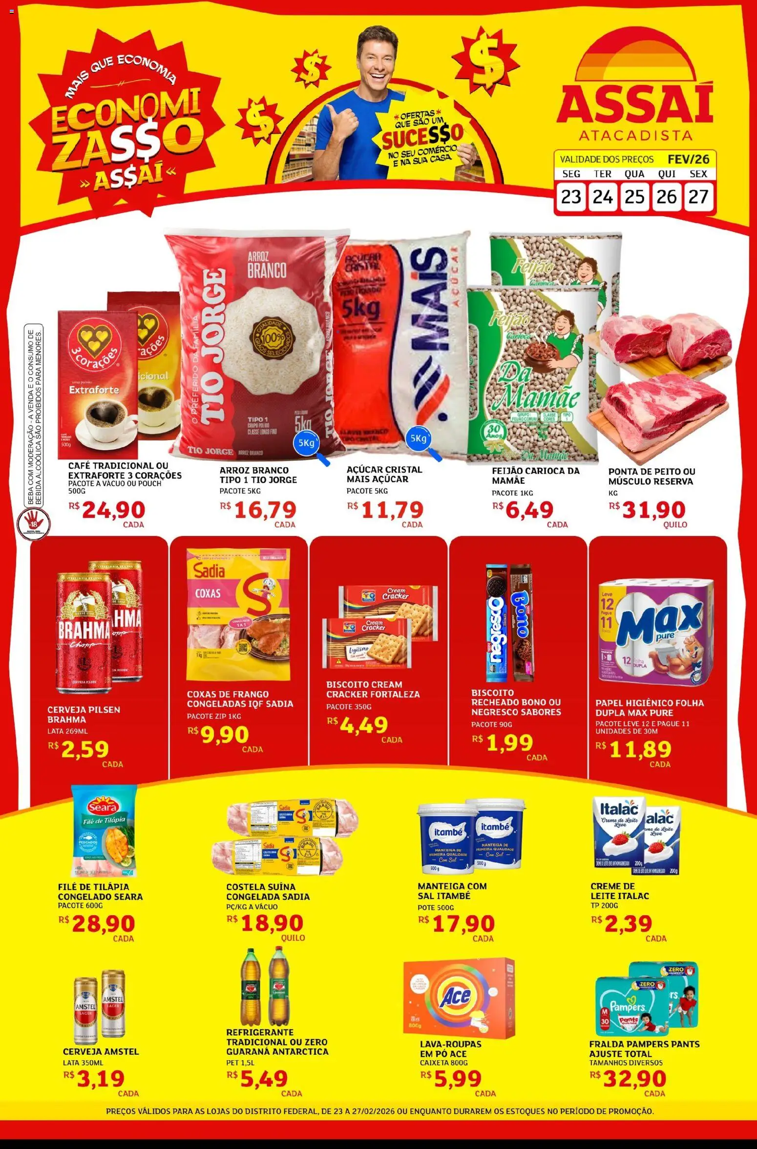 Pré-Visualização do folheto "Encarte - DF" da loja Assaí Atacadista válido a partir de 23/02/2026