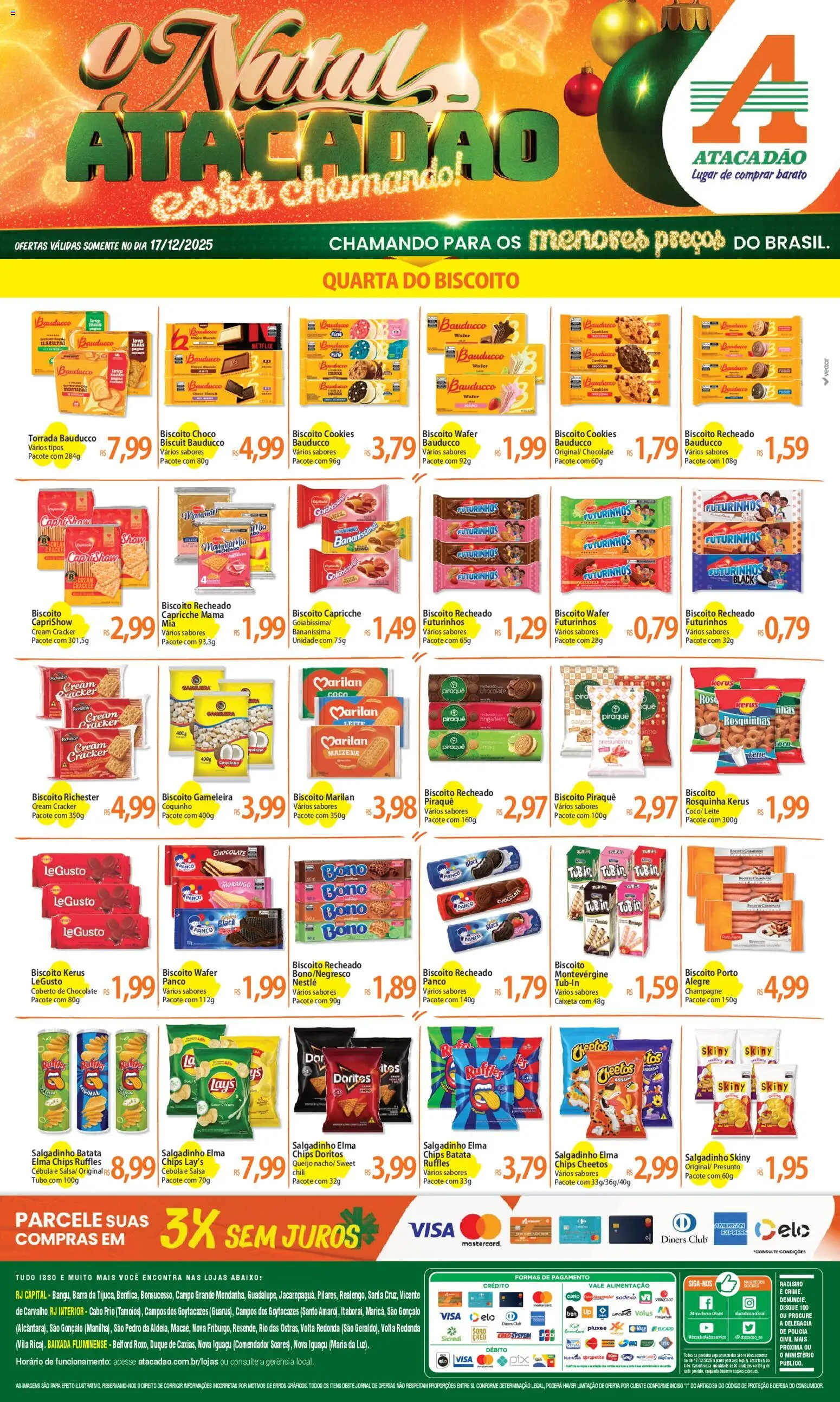 Pré-Visualização do folheto "Ofertas - RJ" da loja Atacadão válido a partir de 17/12/2025