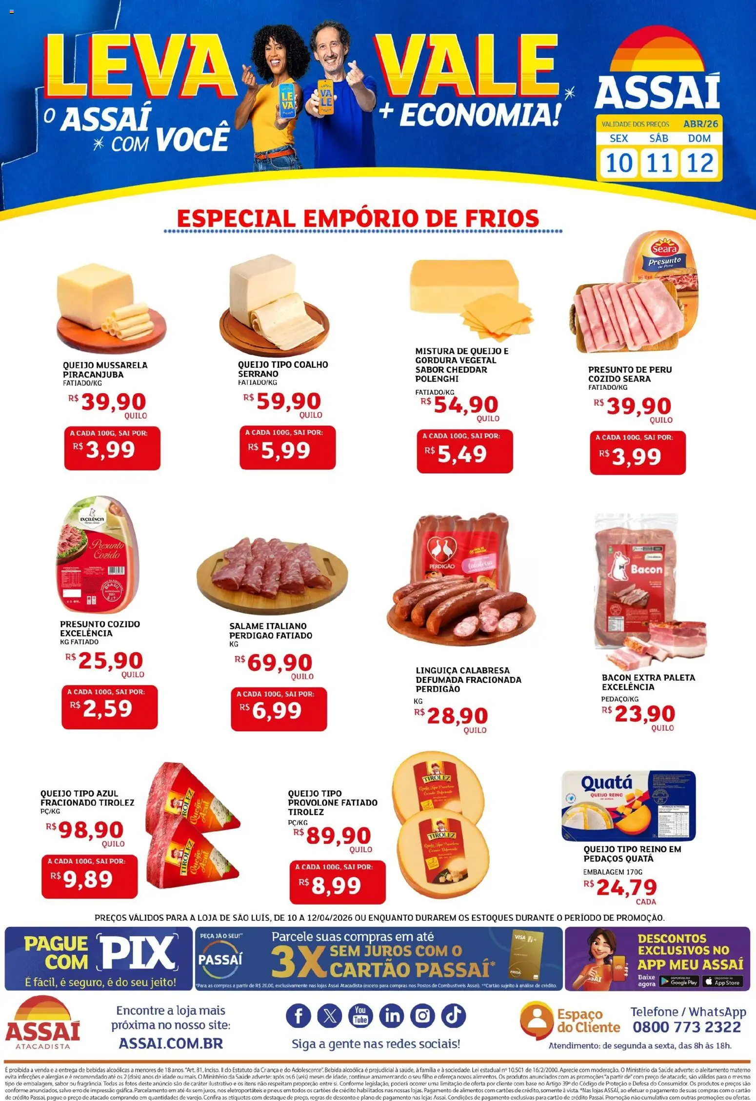 Pré-Visualização do folheto "Assaí Atacadista ofertas - MA" da loja Assaí Atacadista válido a partir de 11/04/2026