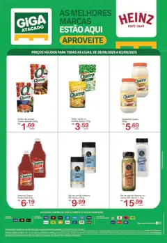 Pré-Visualização do folheto "Ofertas Heinz" da loja GIGA Atacado válido a partir de 28/08/2025