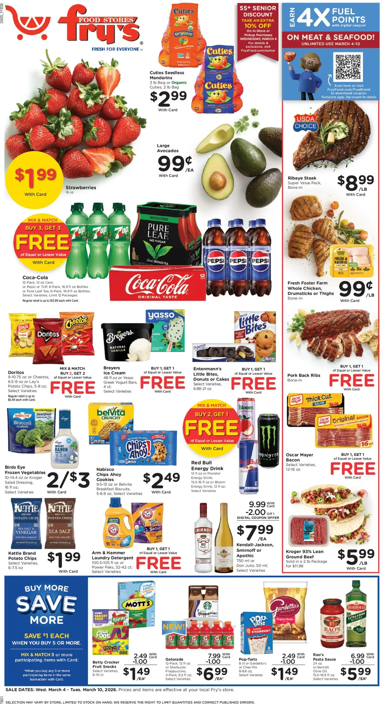 Ad Preview of Fry's Food Fry's Food Weekly Ad from 03/04/2026