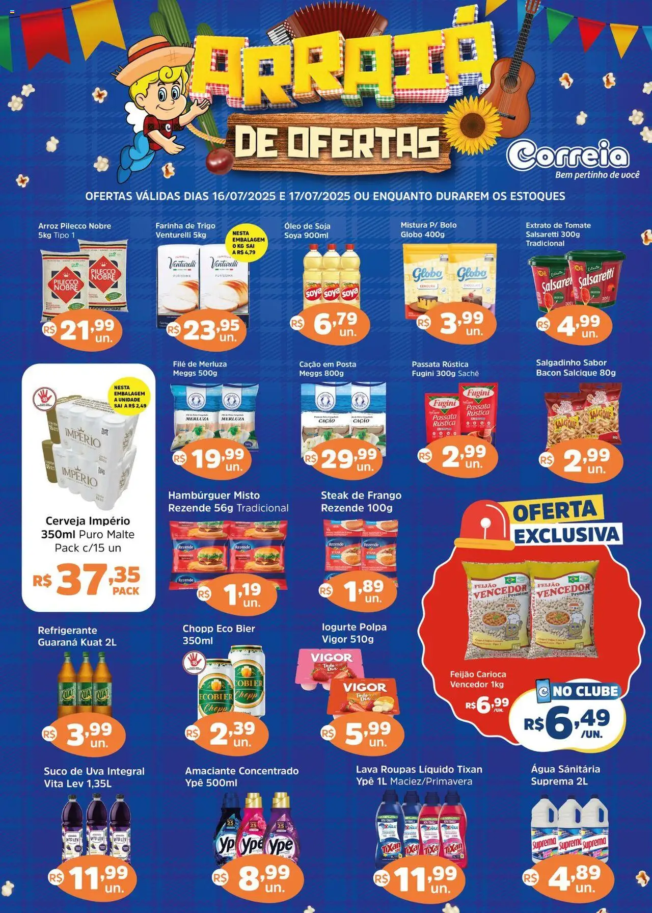 Supermercados Correia folheto "Ofertas da semana" válido a partir de 16/07/2025 - número de página 1
