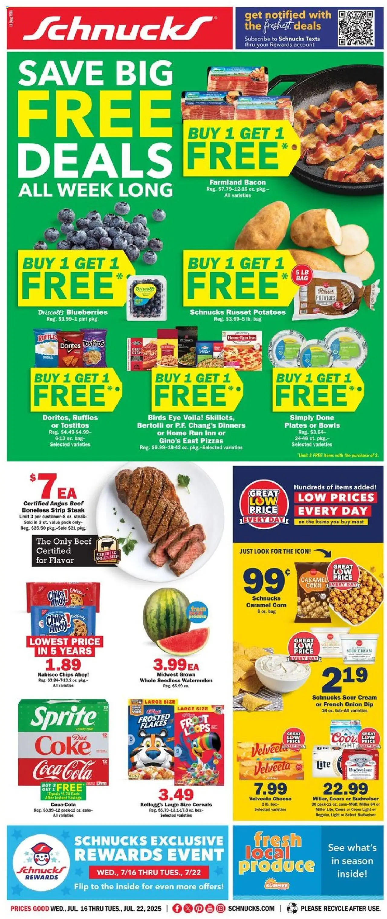 Schnucks Weekly Print Ad - WI from 07/16/2025 - Flyer - Page number 1