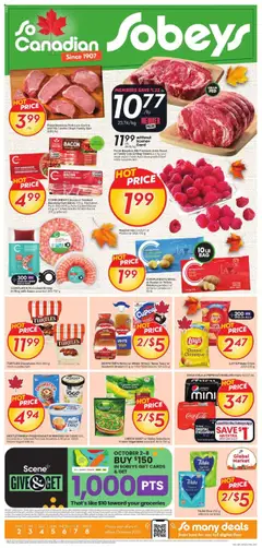Preview of leaflet Weekly flyer / circulaire from shop Sobeys is valid from Oct 02, 2025