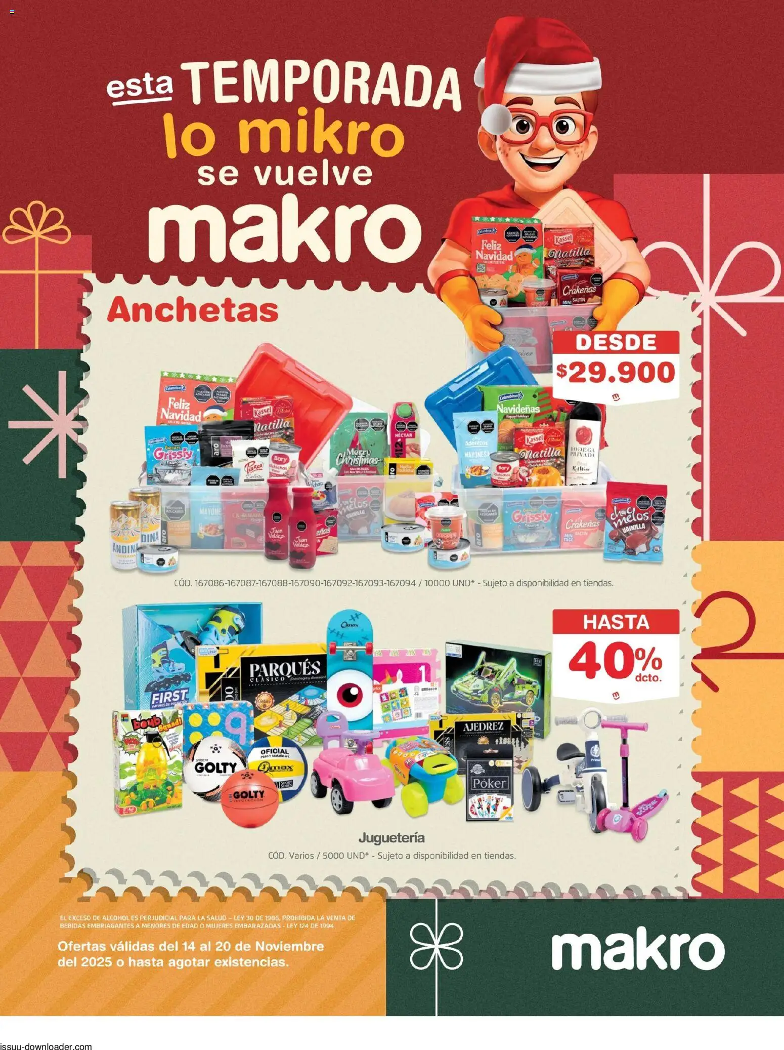  Vista previa del prospecto Ofertas Temporada del almacen Makro válida del 14/11/2025 al 20/11/2025