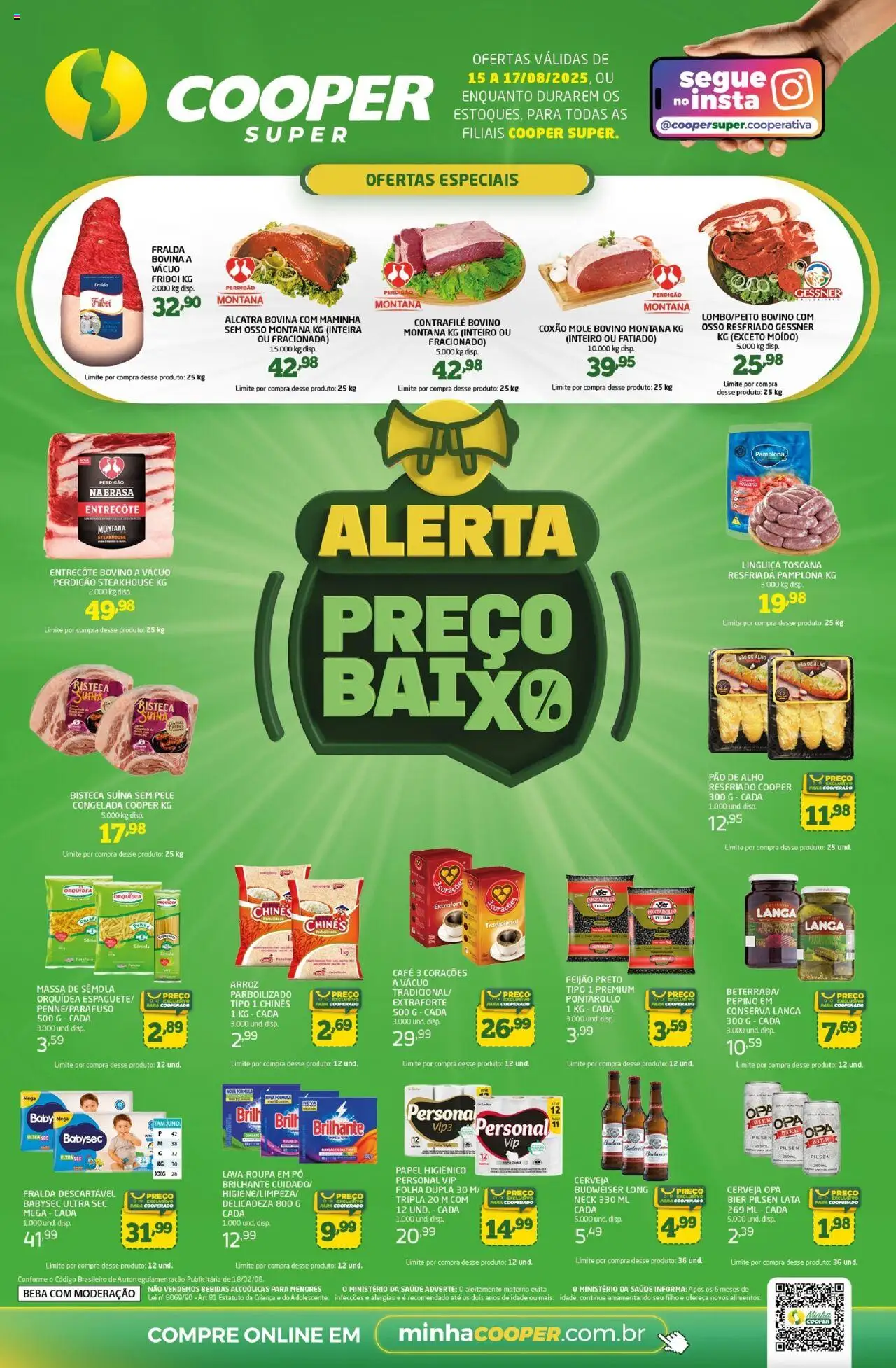 Cooper folheto "Ofertas Preco Baixo" válido a partir de 15/08/2025 - número de página 1