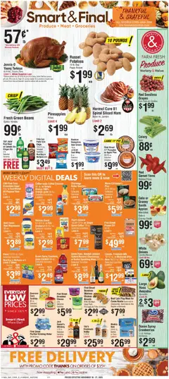 Ad Preview of Smart & Final Weekly Ad from 11/19/2025 | Page: 1