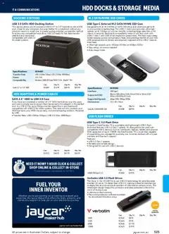 Preview of catalogue Engineering & Scientific Catalogue 2025/2026 from shop Jaycar valid 09/07/2025 | Page: 525