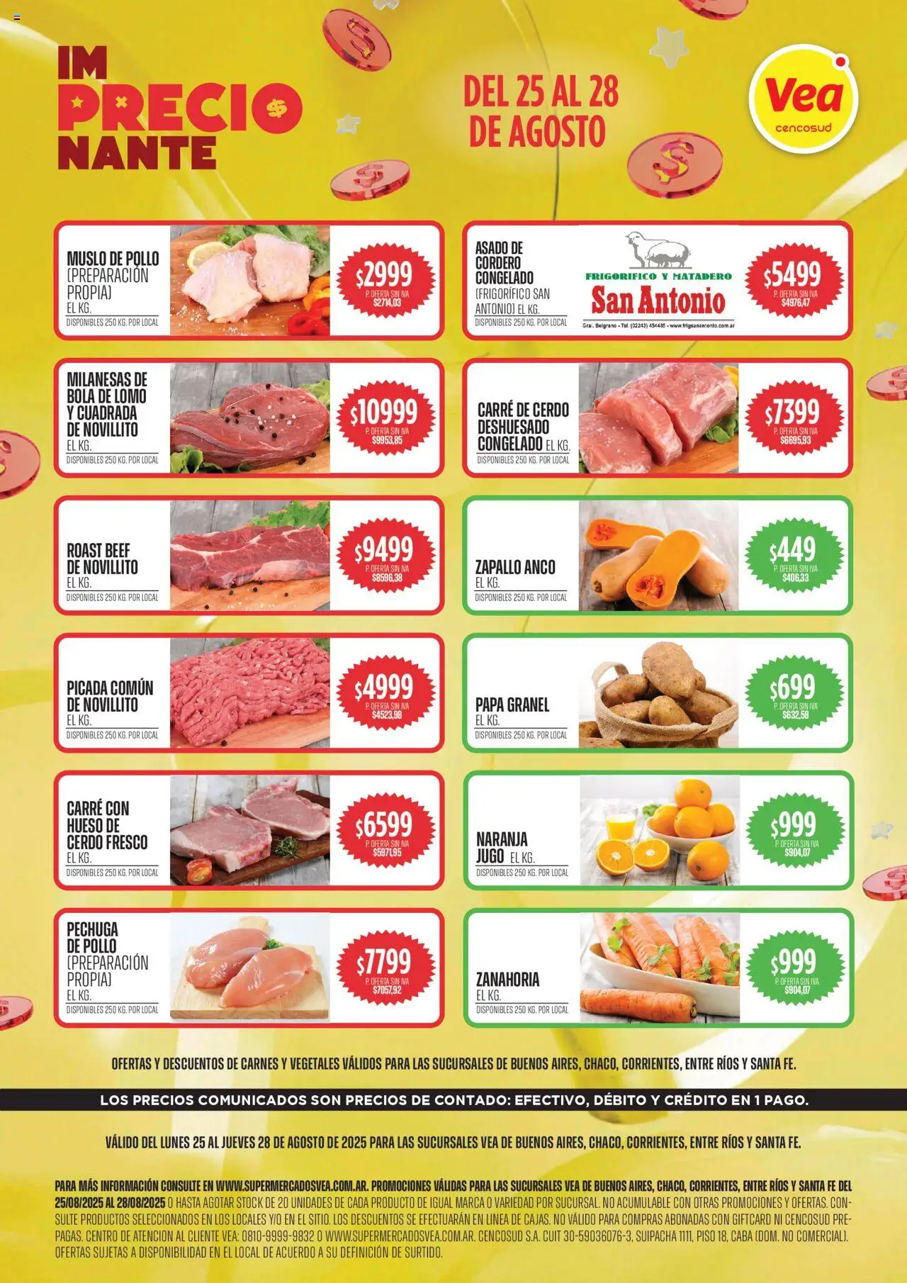 Vea Ofertas del 25/08/2025 >> Catálogo