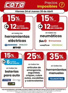 Vista previa del folleto de la tienda Coto válido desde el 24/04/2026 
