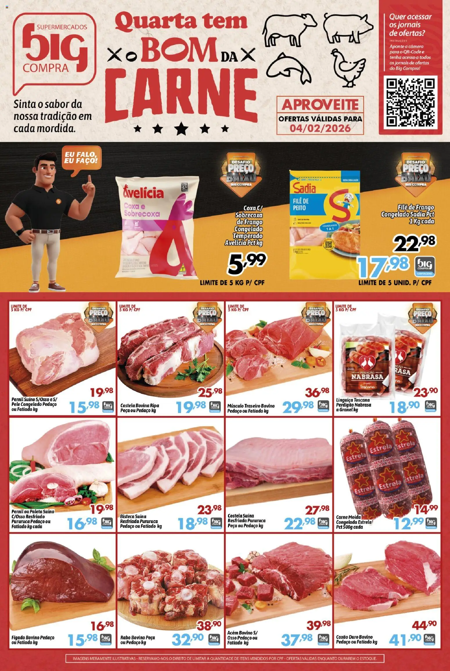 Pré-Visualização do folheto "Ofertas da semana" da loja Big Compra válido a partir de 04/02/2026