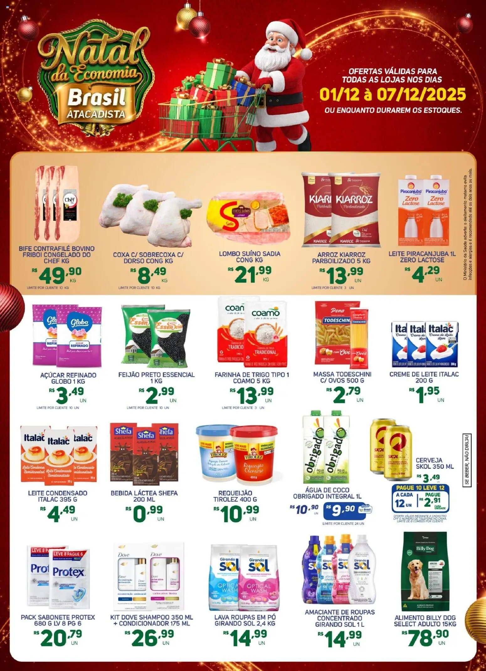 Pré-Visualização do folheto "Ofertas da semana" da loja Brasil Atacadista válido a partir de 01/12/2025