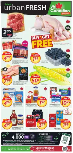 Preview of leaflet Weekly Flyer - Urban Fresh from shop Sobeys is valid from Jul 24, 2025
