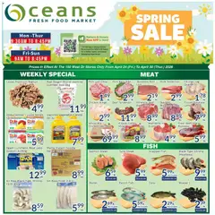 Un aperçu du dépliant Oceans weekly flyer - Brampton du magasin Oceans est valide à partir 24 avr. 2026