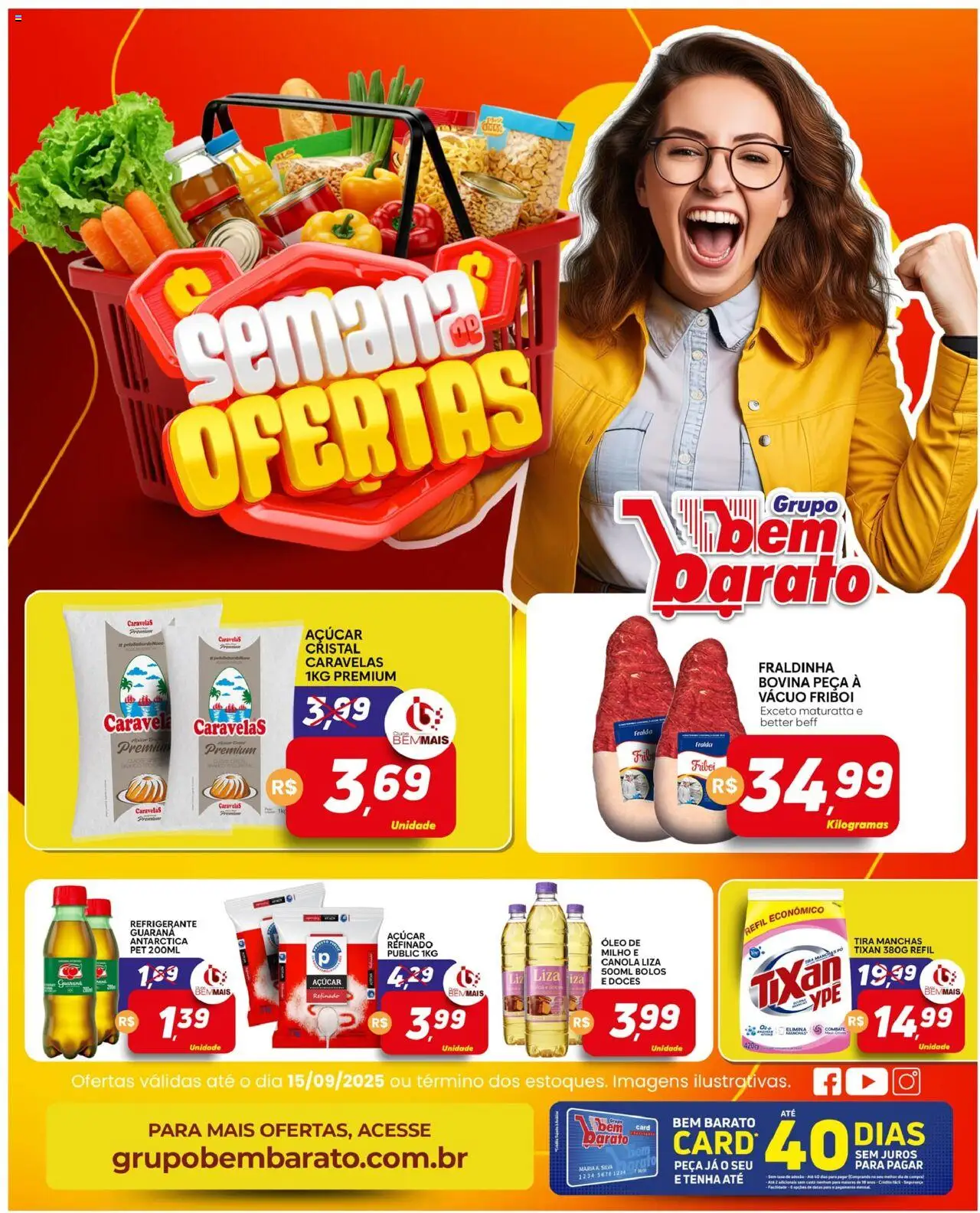 Supermercado Bem Barato folheto "Ofertas da semana" válido a partir de 09/09/2025 - número de página 1