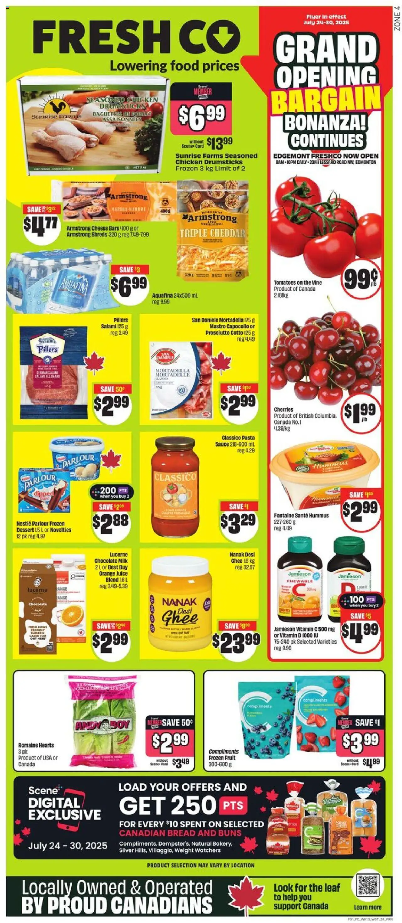 FreshCo flyer valid from Jul 24, 2025 - page number 1
