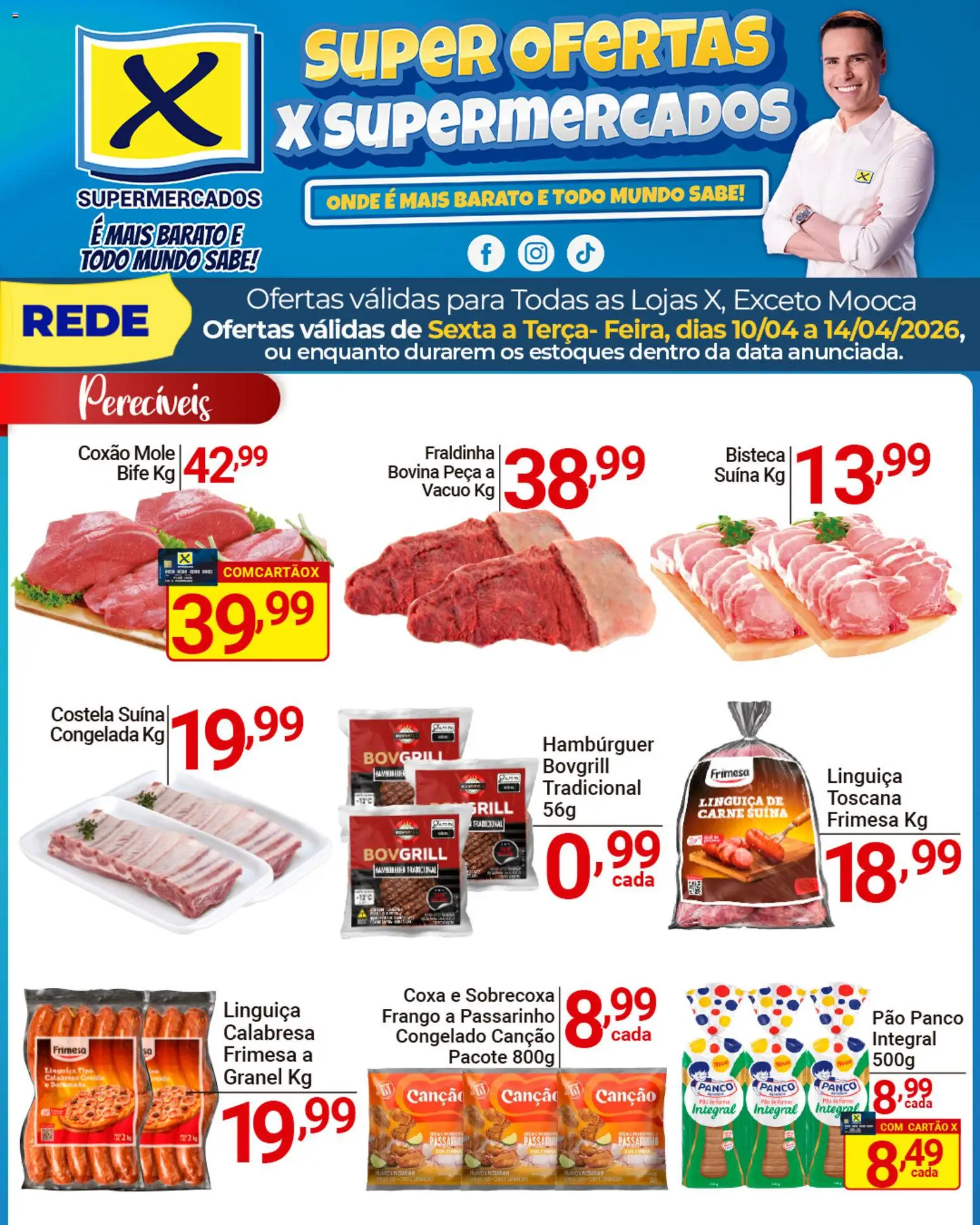 Pré-Visualização do folheto "X Supermercados - Ofertas da semana" da loja X Supermercados válido a partir de 10/04/2026